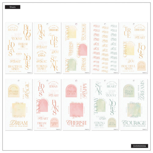Happy Planner Big 30 Sheet Sticker Value Pack-Textured Canvas - 5A0036W9-1H80F Happy Planner Big 30 Sheet Sticker Value Pack-Textured Canvas - 5A0036W9-1H80F