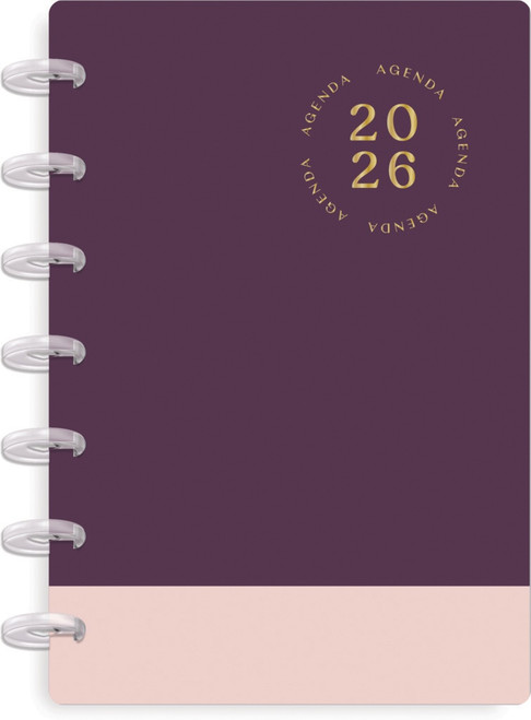 Happy Planner Skinny Mini 12 Month Disc Bound Dated Planner-INTL Autumn Hues; Jan '26 - Dec '26 - 5A0036XF-1H80K