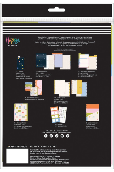 Happy Planner Classic Planner Companion-Bright Energy - 5A0036W4-1H80L Happy Planner Classic Planner Companion-Bright Energy - 5A0036W4-1H80L