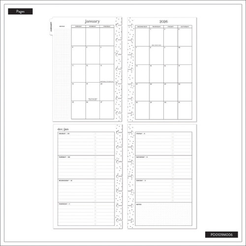 Happy Planner Mini 12 Month Disc Bound Dated Planner-Herbarium - 5A0036WK-1H80Q Happy Planner Mini 12 Month Disc Bound Dated Planner-Herbarium - 5A0036WK-1H80Q