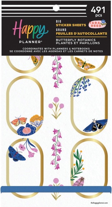 Happy Planner Big 30 Sheet Sticker Value Pack-Butterfly Botanics - 5A0036W9-1H80X - 673807708266