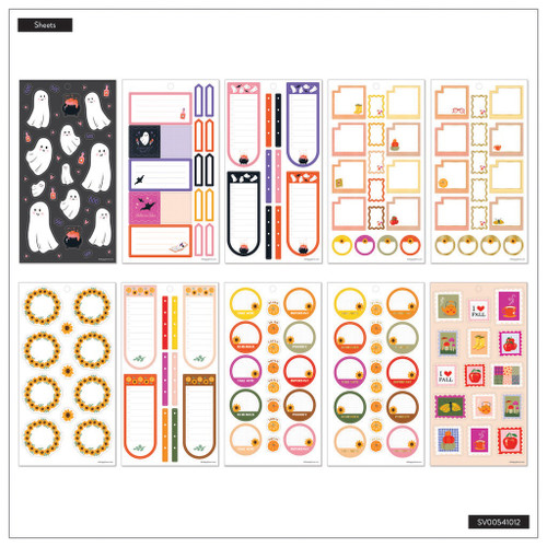 Happy Planner Big 30 Sheet Sticker Value Pack-Autumn Charm Classic - 5A0036W9-1H80T Happy Planner Big 30 Sheet Sticker Value Pack-Autumn Charm Classic - 5A0036W9-1H80T