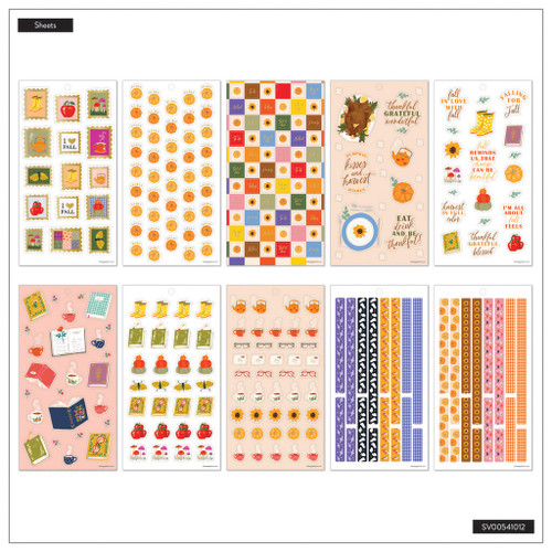 Happy Planner Big 30 Sheet Sticker Value Pack-Autumn Charm Classic - 5A0036W9-1H80T Happy Planner Big 30 Sheet Sticker Value Pack-Autumn Charm Classic - 5A0036W9-1H80T