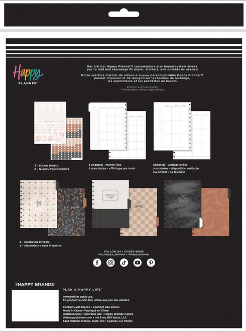 Happy Planner Big Extension Pack-Modern Charm - 5A0036VT-1H80V Happy Planner Big Extension Pack-Modern Charm - 5A0036VT-1H80V