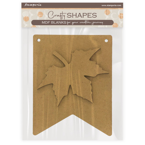 Stamperia Crafty Shapes-Whispering Woods Leaf - 5A00375F-1H86T - 5993110047155