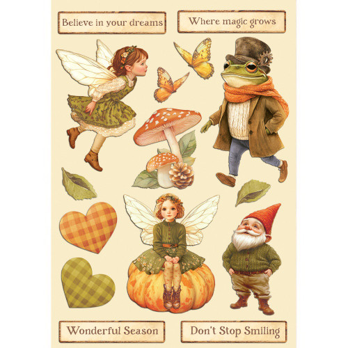 Stamperia Wooden Shapes A5-Whispering Woods - 5A003743-1H86Q