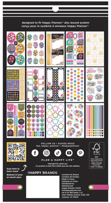 Happy Planner Big 30 Sheet Sticker Value Pack-Florescent Classic - 5A0036W9-1H80Y Happy Planner Big 30 Sheet Sticker Value Pack-Florescent Classic - 5A0036W9-1H80Y