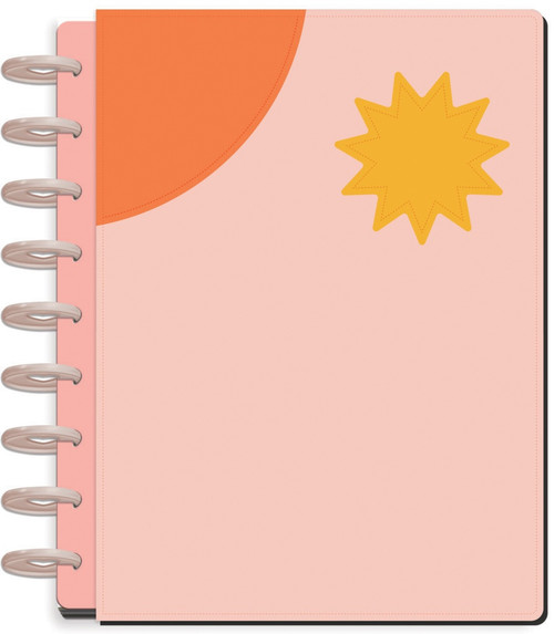 Happy Planner Vegan Leather Disc Bound Dated Planner-Pop Splash Patchwork - 5A0036X8-1H815