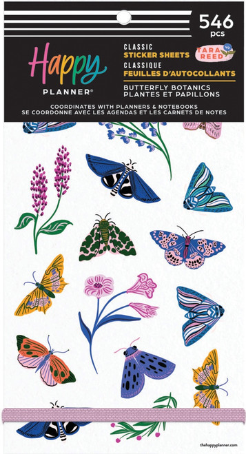 Happy Planner Big 30 Sheet Sticker Value Pack-Butterfly Botanics Classic - 5A0036W9-1H818 - 673807708457