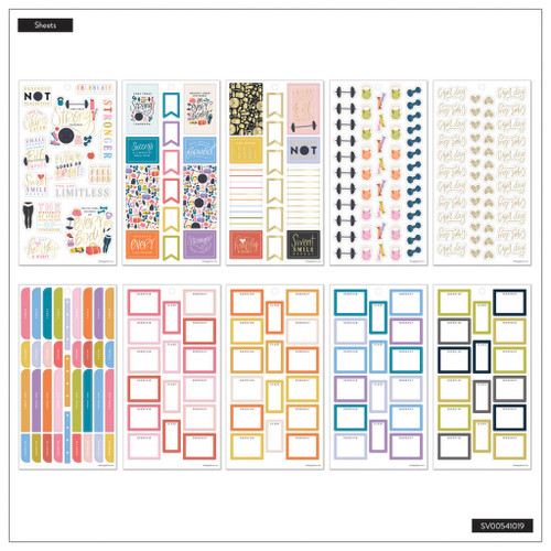 Happy Planner Big 30 Sheet Sticker Value Pack-Fitness Icons Classic - 5A0036W9-1H81C Happy Planner Big 30 Sheet Sticker Value Pack-Fitness Icons Classic - 5A0036W9-1H81C