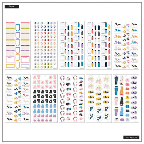 Happy Planner Big 30 Sheet Sticker Value Pack-Fitness Icons Classic - 5A0036W9-1H81C Happy Planner Big 30 Sheet Sticker Value Pack-Fitness Icons Classic - 5A0036W9-1H81C