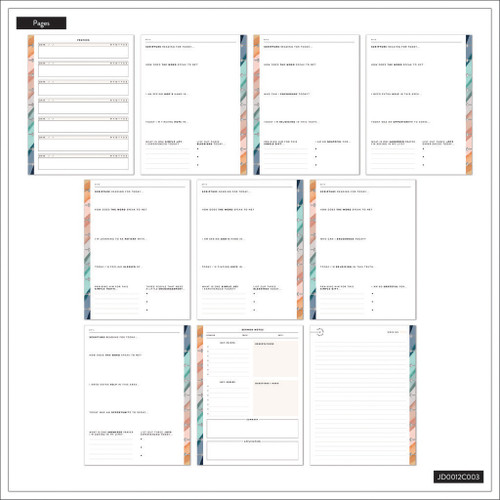 Happy Planner Disc Bound Guided Journal-Watercolor Grace Faith - 5A00370N-1H816 Happy Planner Disc Bound Guided Journal-Watercolor Grace Faith - 5A00370N-1H816