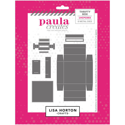 Lisa Horton Crafts Paula Creates Die Set-Thrifty Box - 5A00327H-1H3WM - 780627351180