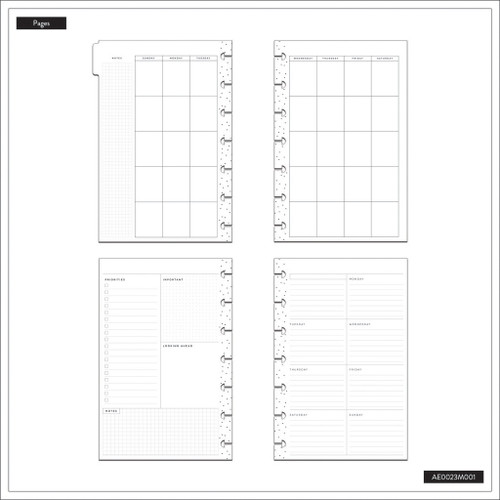 Happy Planner Mini Extension Pack-Modern Charm - 5A0036T8-1H7YN Happy Planner Mini Extension Pack-Modern Charm - 5A0036T8-1H7YN