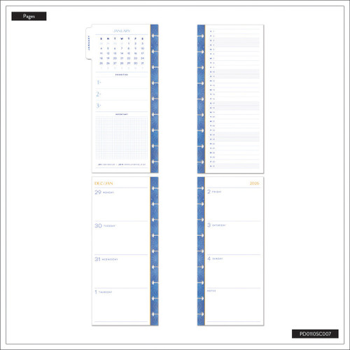 Happy Planner Skinny 12 Month Disc Bound Dated Planner-Star Signs; Jan '26 - Dec '26 - 5A0036X2-1H7YP