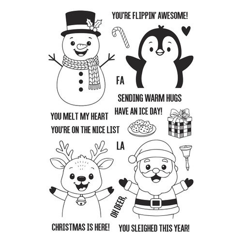 Simon Hurley Create. Clear Stamp Set 6"x9"-Christmas Hugs - 5A0039NB-1H8VP