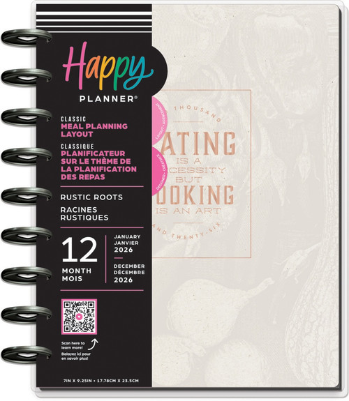 Happy Planner Classic 12 Month Disc Bound Dated Planner-Rustic Roots; Jan '26 - Dec '26 - 5A0036W0-1H7YT - 673807709645