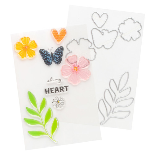 Vicki Boutin Bold And Bright Stamp & Die Set-Oh My Heart - 5A0026K3-1G92H Vicki Boutin Bold And Bright Stamp & Die Set-Oh My Heart - 5A0026K3-1G92H