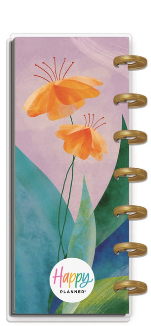 Happy Planner Skinny Mini 12 Month Disc Bound Dated Planner-Floral Energy - 5A0036XF-1H7YV