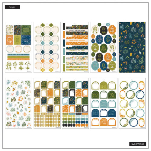 Happy Planner Big 30 Sheet Sticker Value Pack-Herbarium Mini - 5A0036W9-1H7YW Happy Planner Big 30 Sheet Sticker Value Pack-Herbarium Mini - 5A0036W9-1H7YW