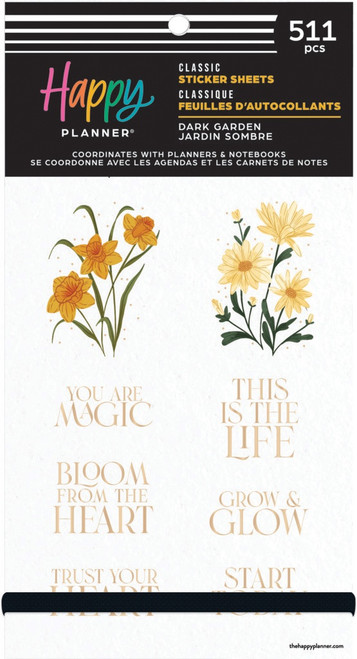 Happy Planner Big 30 Sheet Sticker Value Pack-Dark Garden Classic - 5A0036W9-1H7Z1 - 673807708433
