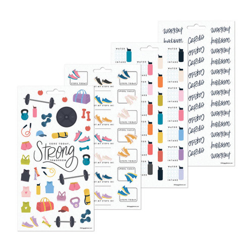 Happy Planner 10 Sheet Sticker Value Pack-Fitness Icons - 5A0036WJ-1H7Z2