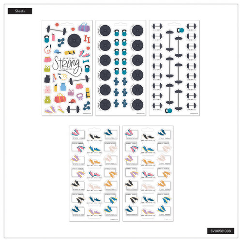 Happy Planner 10 Sheet Sticker Value Pack-Fitness Icons - 5A0036WJ-1H7Z2 Happy Planner 10 Sheet Sticker Value Pack-Fitness Icons - 5A0036WJ-1H7Z2