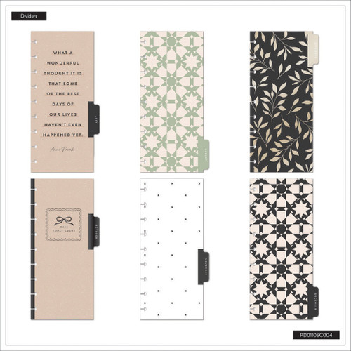 Happy Planner Skinny 12 Month Disc Bound Dated Planner-Heritage Charm - 5A0036X2-1H7YX Happy Planner Skinny 12 Month Disc Bound Dated Planner-Heritage Charm - 5A0036X2-1H7YX