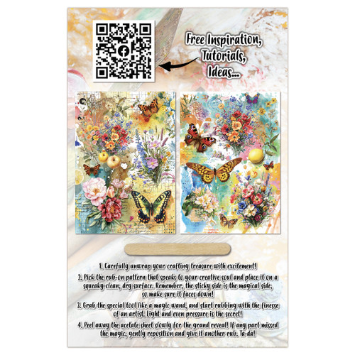 AALL And Create A5 Rub-Ons-Zesty Blossoms - 5A0039J1-1H8R8