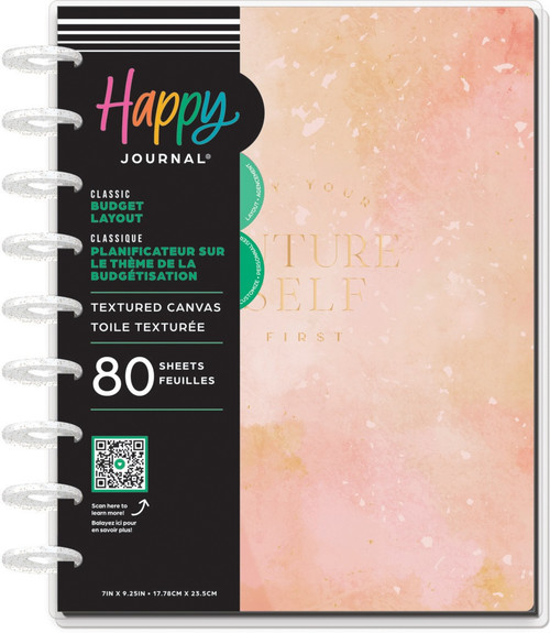 Happy Planner Disc Bound Guided Journal-Textured Canvas Budget - 5A00370N-1H7YY - 673807709263