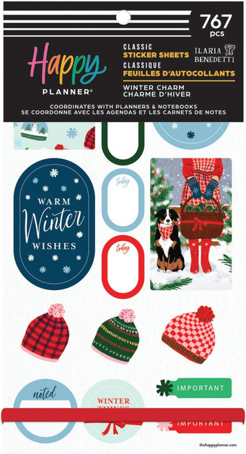Happy Planner Big 30 Sheet Sticker Value Pack-Winter Charm Classic - 5A0036W9-1H7Z0 - 673807708303