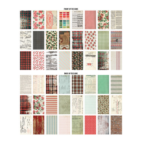 Tim Holtz Idea-Ology Backdrops Double-Sided Cardstock-Backdrops - 5A003242-1H3S1