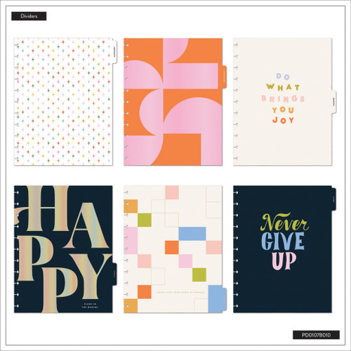 Happy Planner Big 12 Month Disc Bound Dated Planner-Pop Splash - 5A0036T7-1H7Z5
