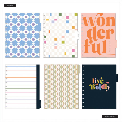 Happy Planner Big 12 Month Disc Bound Dated Planner-Pop Splash - 5A0036T7-1H7Z5