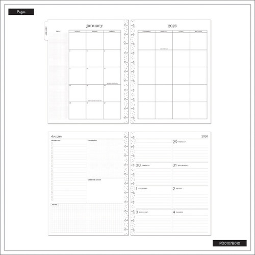 Happy Planner Big 12 Month Disc Bound Dated Planner-Pop Splash; Jan '26 - Dec '26 - 5A0036T7-1H7Z5