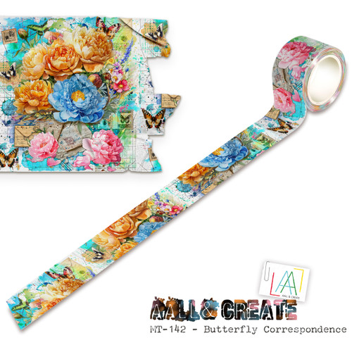 AALL And Create Layer-It-Up Washi Tape-Butterfly Correspondence - 5A0039J3-1H8R5 - 5060979169790