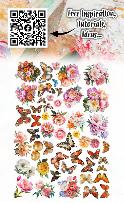 AALL And Create Ephemera Die-Cuts A6-Sunblush Garden - 5A0039J5-1H8RC
