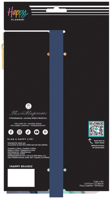 Happy Planner Pouch with Pen Loop-Watercolor Grace - 5A0036VZ-1H7ZB Happy Planner Pouch with Pen Loop-Watercolor Grace - 5A0036VZ-1H7ZB