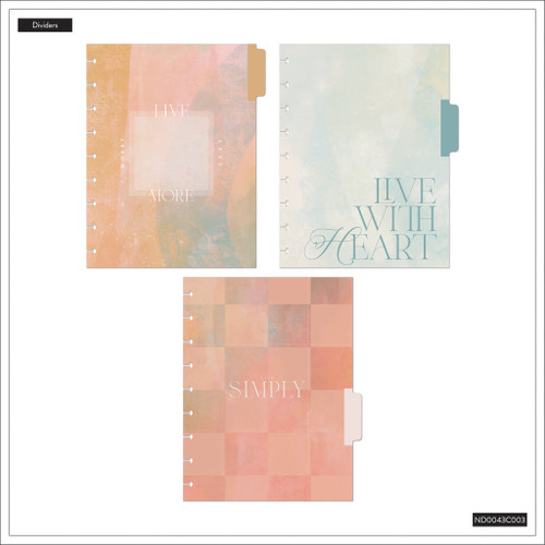 Happy Planner Classic Disc Bound Notebook-Textured Canvas - 5A0036V4-1H7ZF