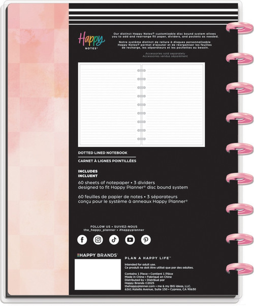 Happy Planner Classic Disc Bound Notebook-Textured Canvas - 5A0036V4-1H7ZF