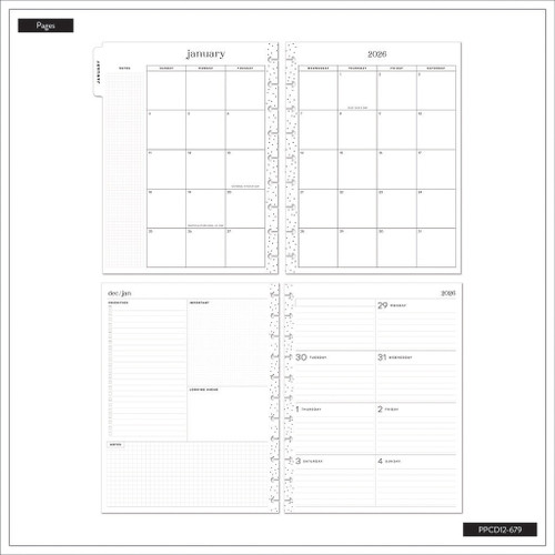 Happy Planner Classic 12 Month Disc Bound Dated Planner-INTL Vintage Garden - 5A0036TW-1H7ZG Happy Planner Classic 12 Month Disc Bound Dated Planner-INTL Vintage Garden - 5A0036TW-1H7ZG