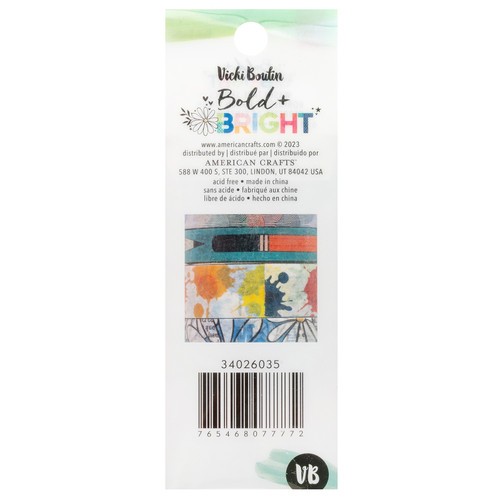 Vicki Boutin Bold And Bright Washi Tape-8 Pieces - 5A0026JL-1G923 Vicki Boutin Bold And Bright Washi Tape-8 Pieces - 5A0026JL-1G923