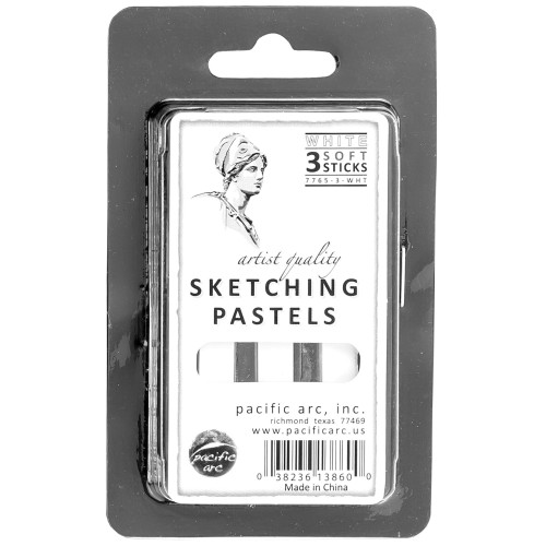 Pacific Arc Sketching Soft Pastel Set 3/Pkg-White - 5A0035MB-1H6XJ - 038236138624