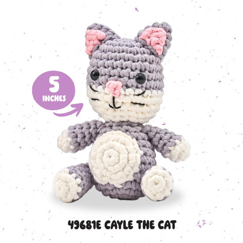 Bucilla Amigurumi Kit-5" - T-Shirt Yarn Cat - 5A002CT6-1GG9S Bucilla Amigurumi Kit-5" - T-Shirt Yarn Cat - 5A002CT6-1GG9S