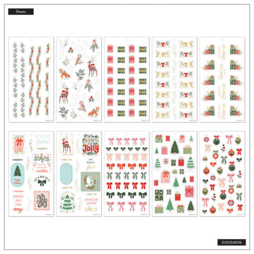 Happy Planner Big 30 Sheet Sticker Value Pack-Christmas Classic - 5A0036W9-1H7ZJ Happy Planner Big 30 Sheet Sticker Value Pack-Christmas Classic - 5A0036W9-1H7ZJ