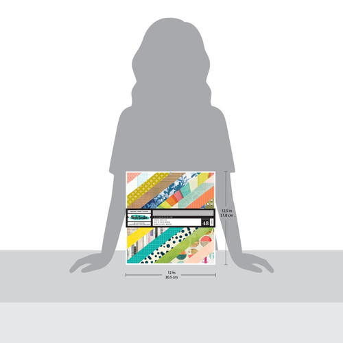 Vicki Boutin Mixed Media Paper Pad 12"X12" 48/Pkg-Double-Sided Printed - VB031498 Vicki Boutin Mixed Media Paper Pad 12"X12" 48/Pkg-Double-Sided Printed - VB031498