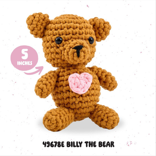 Bucilla Amigurumi Kit-5" - T-Shirt Yarn Bear - 5A002CT9-1GGB2 Bucilla Amigurumi Kit-5" - T-Shirt Yarn Bear - 5A002CT9-1GGB2