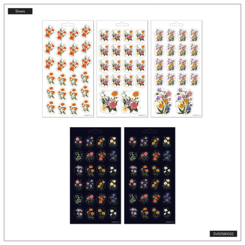 Happy Planner 10 Sheet Sticker Value Pack-Dark Garden - 5A0036WJ-1H7ZM Happy Planner 10 Sheet Sticker Value Pack-Dark Garden - 5A0036WJ-1H7ZM