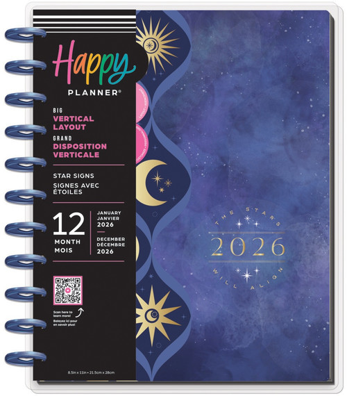 Happy Planner Big 12 Month Disc Bound Dated Planner-Star Signs - 5A0036T7-1H7ZP - 673807709584