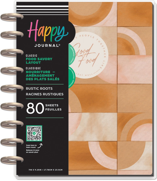 Happy Planner Disc Bound Guided Journal-Rustic Roots Meal Planning - 5A00370N-1H7ZQ - 673807709317